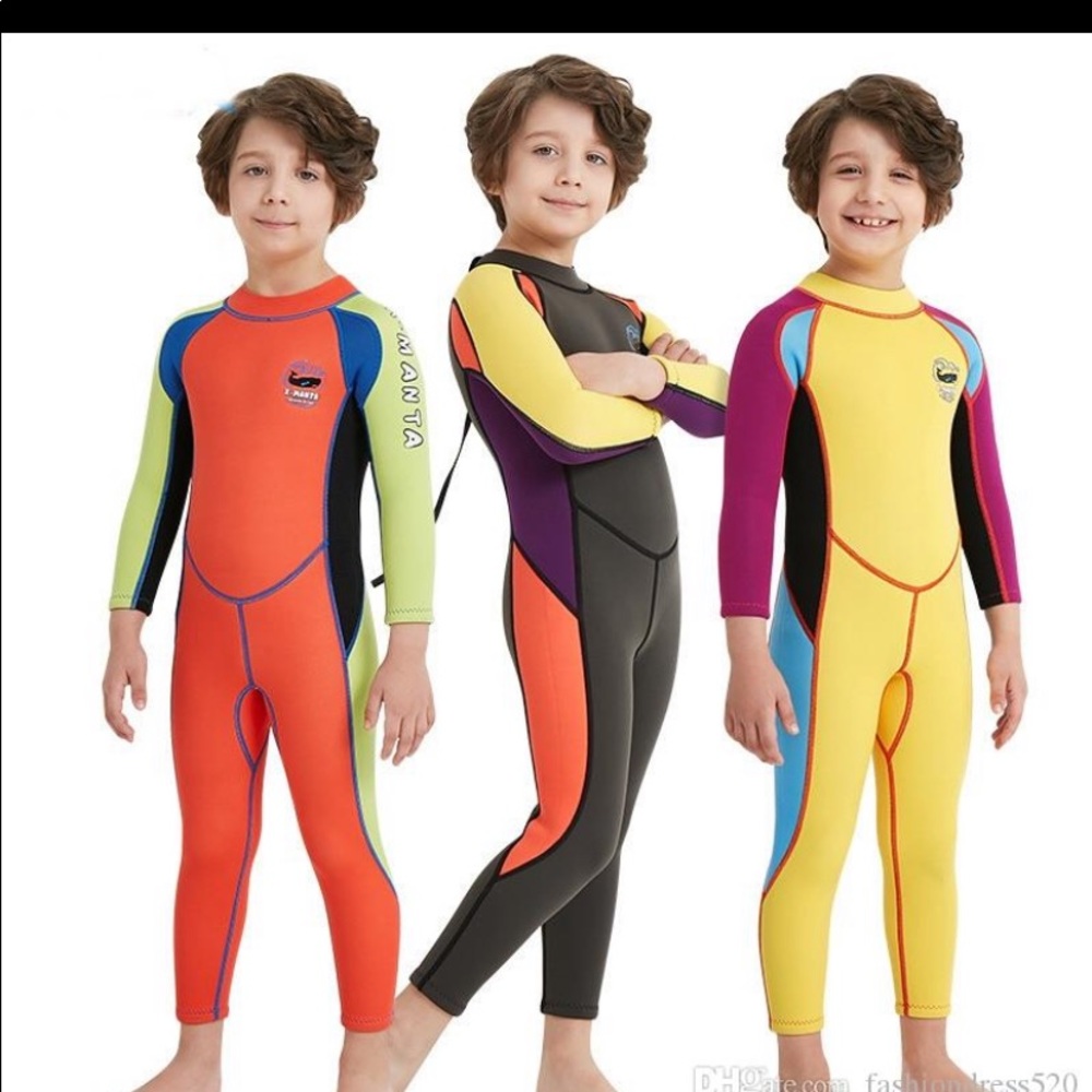 Kids Colorful Swim One Piece